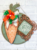 Carrot wood doorhanger