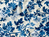 Blue and white toile pattern pillow covers