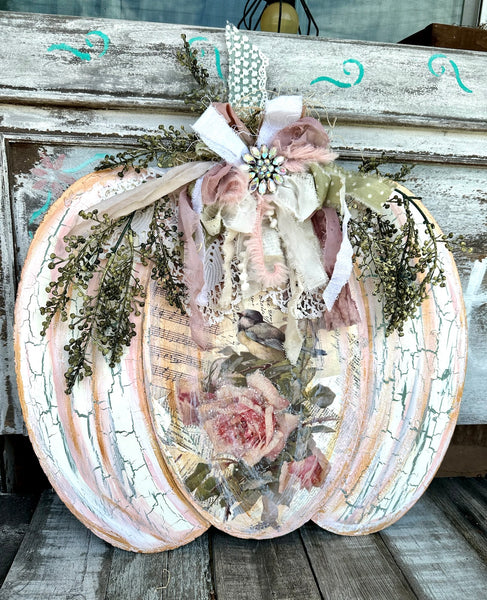 Shabby Chic pumpkin