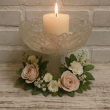 Vintage Crystal bowl with frosted base