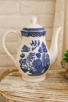 Elegant Blue Willow teapot