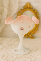 Pink Fenton romantic hand painted berries