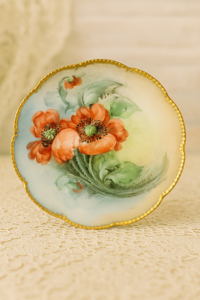 Vintage hand paint plate from the late 1800’s