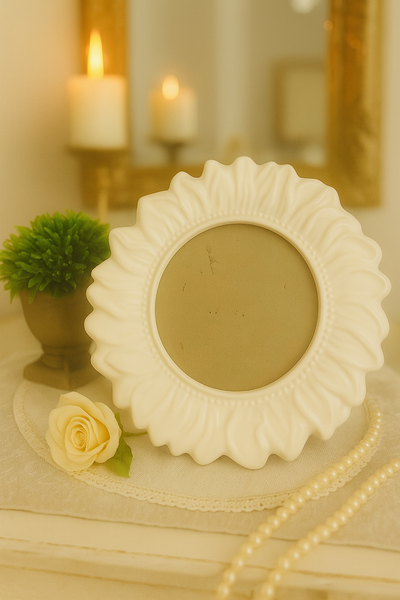 Sunflower ceramic frame